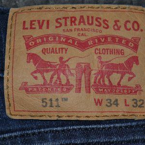 LEVI'S - 511™ - SLIM FIT - FLEX - MEN'S JEANS - SIZE - 34W x 32L